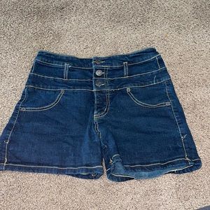 High Waisted Denim Shorts